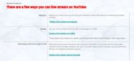 YouTube's guidelines to stream (Image via YouTube.com)